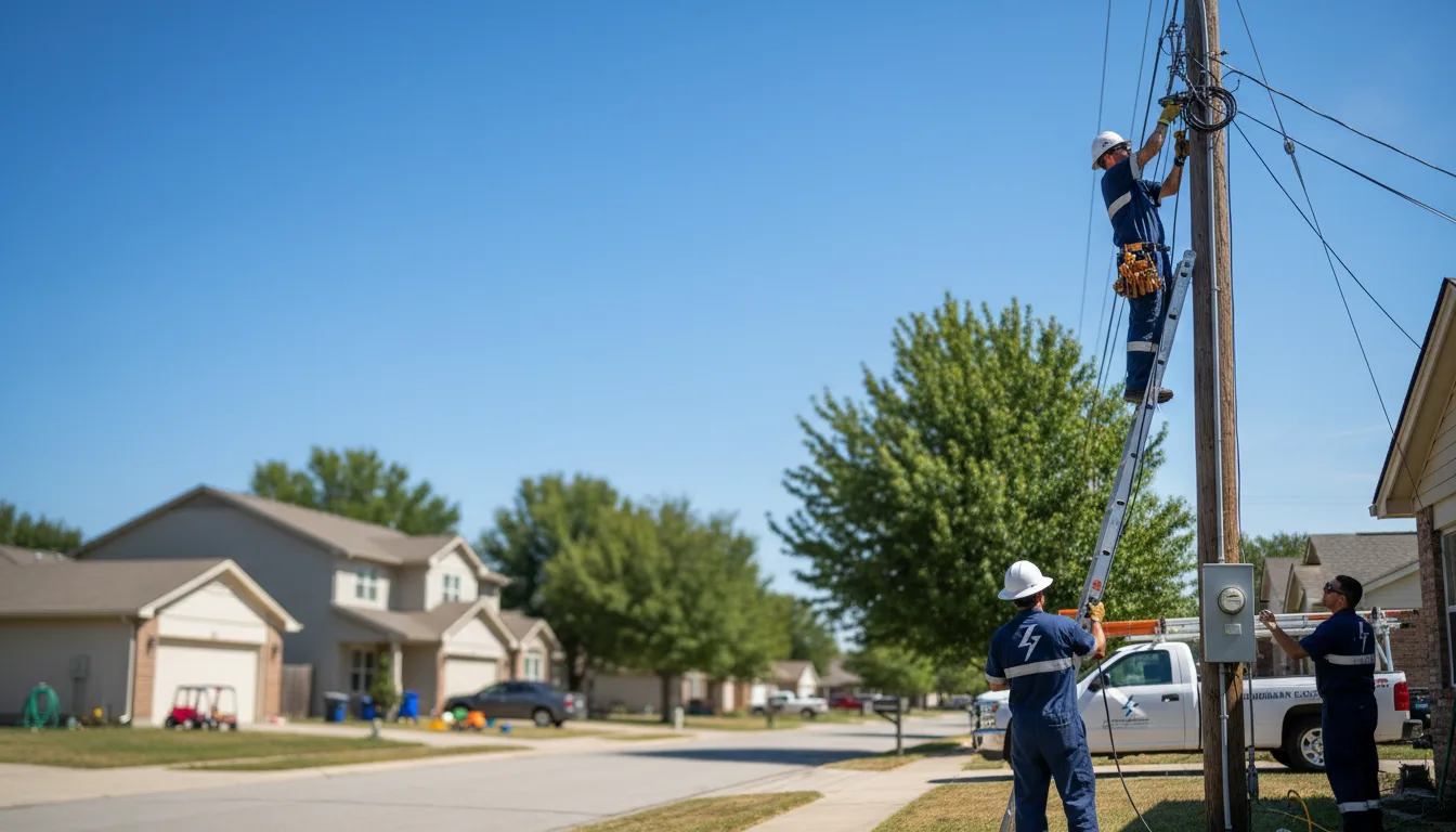 Residential electrician providing installation services in Campbellton, TX